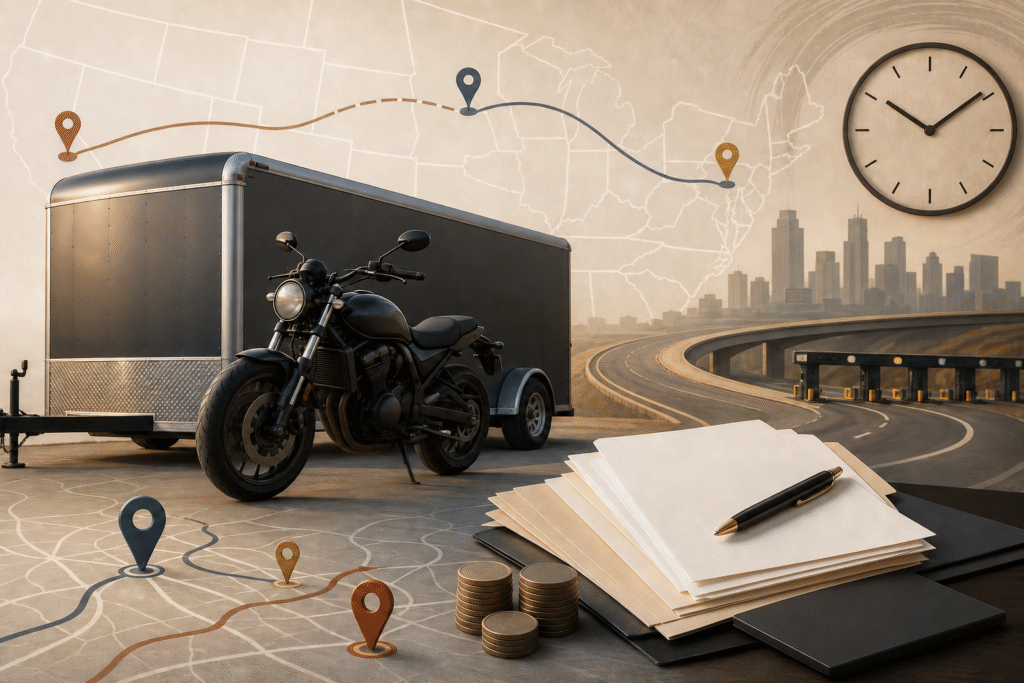 Buying a Motorcycle Out of State: Fees, Timing, Transport